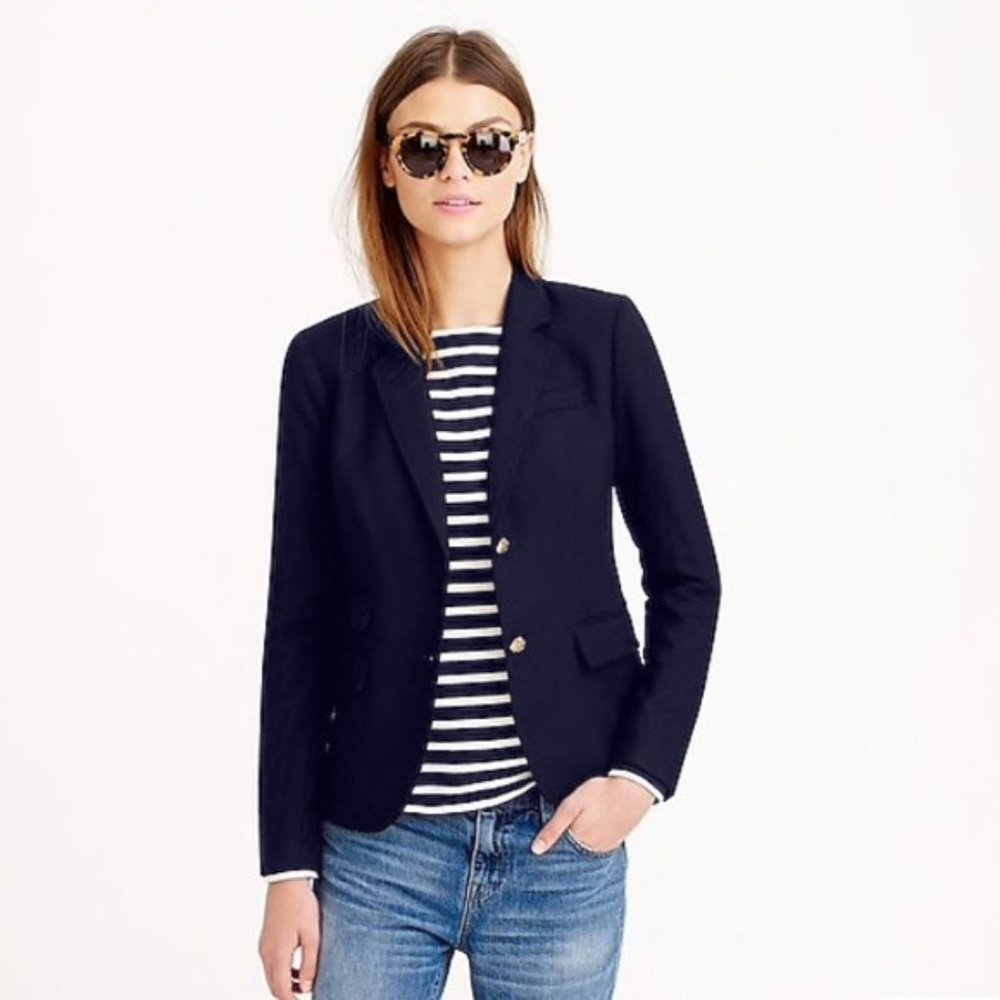 J.CREW Schoolboy Navy Blazer 2